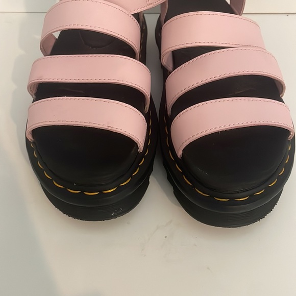 Light Pink Doc Marten Platform Sandals - Picture 3 of 4